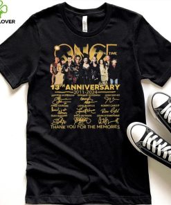 Once Upon A Time Signatures 13th Anniversary 2011 2024 Thank You For The Memories for Movie Lover Shirt