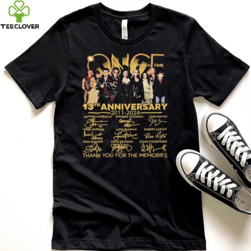 Once Upon A Time Signatures 13th Anniversary 2011 2024 Thank You For The Memories for Movie Lover Shirt