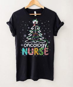 Oncology Nurse Xmas Tree Funny Nursing Christmas Pattern Shirt