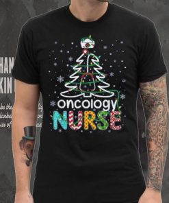 Oncology Nurse Xmas Tree Funny Nursing Christmas Pattern Shirt