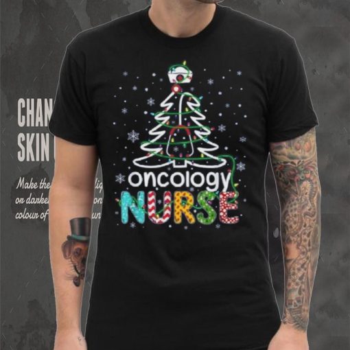 Oncology Nurse Xmas Tree Funny Nursing Christmas Pattern Shirt
