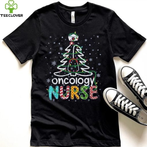 Oncology Nurse Xmas Tree Funny Nursing Christmas Pattern Shirt