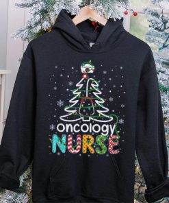 Oncology Nurse Xmas Tree Funny Nursing Christmas Pattern Shirt