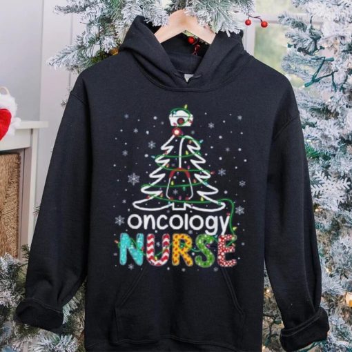 Oncology Nurse Xmas Tree Funny Nursing Christmas Pattern Shirt