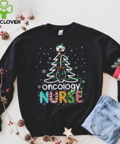 Oncology Nurse Xmas Tree Funny Nursing Christmas Pattern Shirt