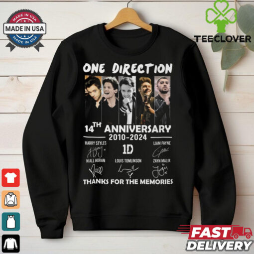 One Direction 12th Anniversary 2010 2022 Signatures T Shirt Band Music Merch