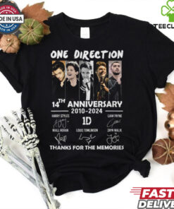 One Direction 12th Anniversary 2010 2022 Signatures T Shirt Band Music Merch