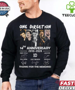 One Direction 12th Anniversary 2010 2022 Signatures T Shirt Band Music Merch