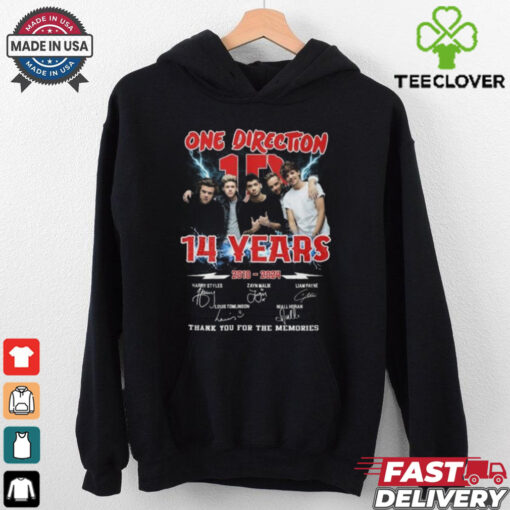 One Direction 14 Years 2010 2024 Thank You For The Memories T Shirt