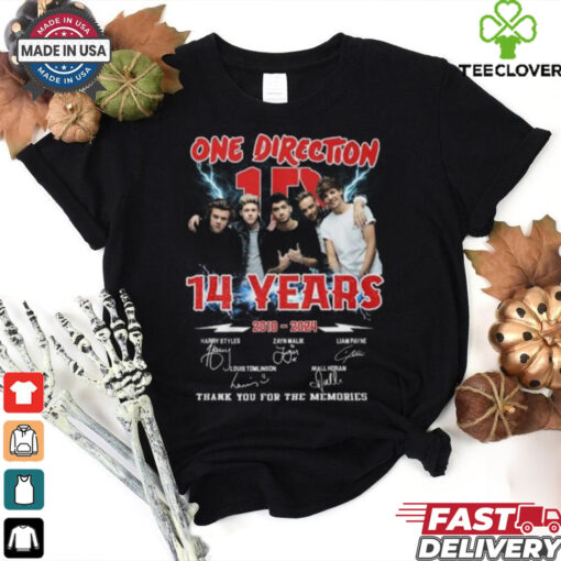 One Direction 14 Years 2010 2024 Thank You For The Memories T Shirt