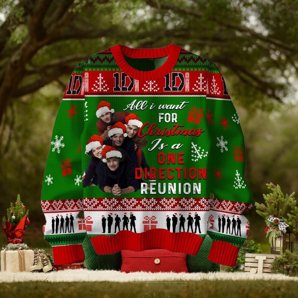 One Direction All I Want For Christmas Ugly Sweater One Direction All I Want For Christmas Ugly Sweater