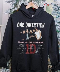 One Direction Thank You For Everything Signatures t hoodie, sweater, longsleeve, shirt v-neck, t-shirt