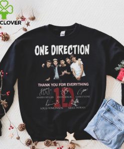 One Direction Thank You For Everything Signatures t hoodie, sweater, longsleeve, shirt v-neck, t-shirt