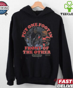 One Foot In Front of the Other Santa Claus Is Comin_ to Town T Shirt