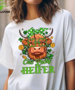 One Lucky Heifer St Patricks Day Cow shirt