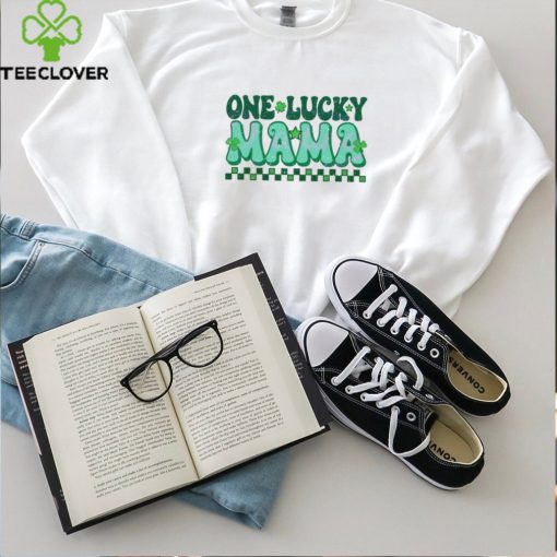 One Lucky Mama Checkered Patricks Day hoodie, sweater, longsleeve, shirt v-neck, t-shirt