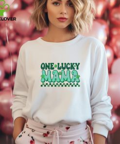 One Lucky Mama Checkered Patricks Day hoodie, sweater, longsleeve, shirt v-neck, t-shirt