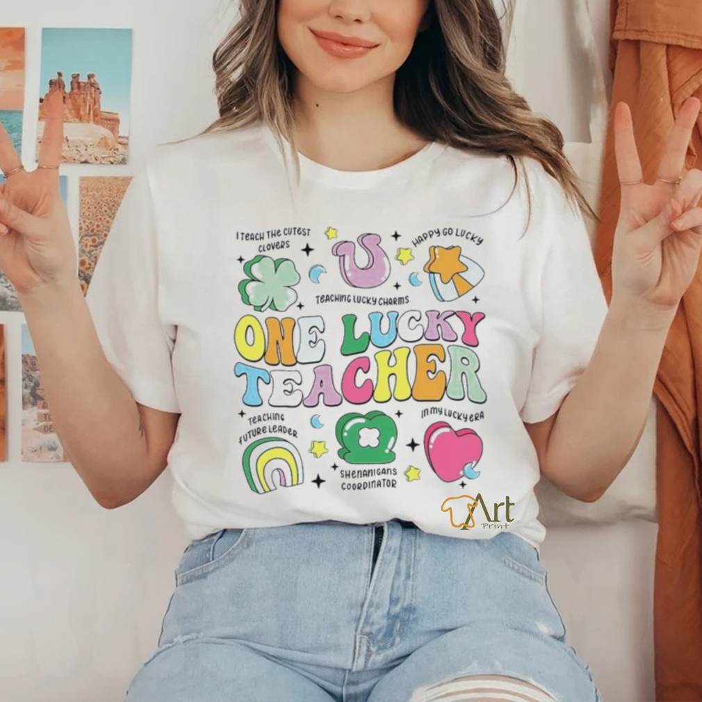 One Lucky Teacher Retro Teacher St PatrickS Day Teaching Shirt One Lucky Teacher Retro Teacher St PatrickS Day Teaching Shirt
