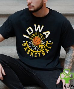 One Men's Iowa Hawkeyes Black Basketball Net T Shirt