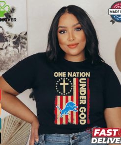 One Nation Under God Lions Logo Shirt