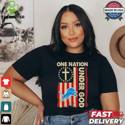 One Nation Under God Lions Logo Shirt