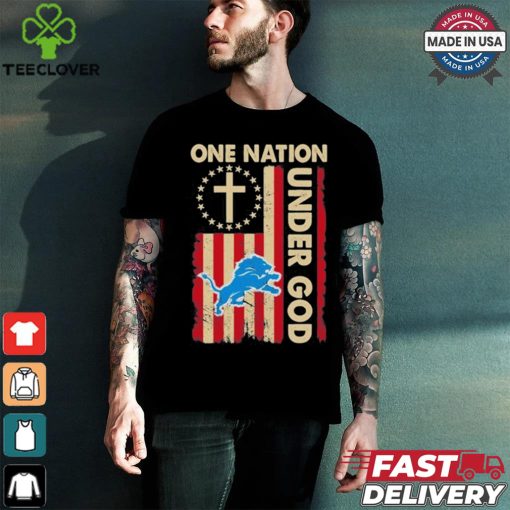 One Nation Under God Lions Logo Shirt