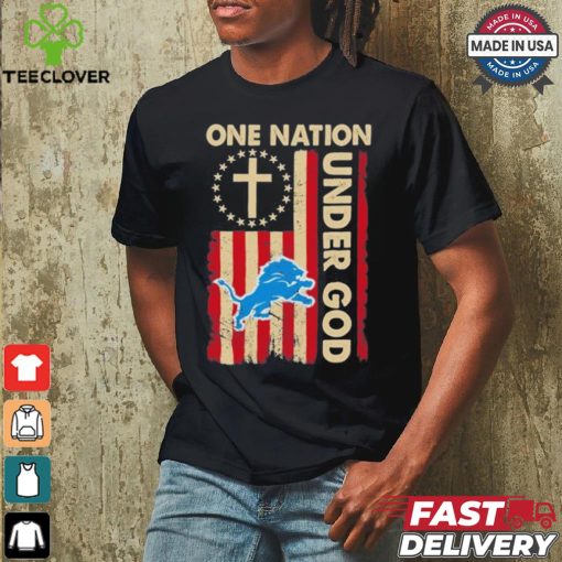 One Nation Under God Lions Logo Shirt