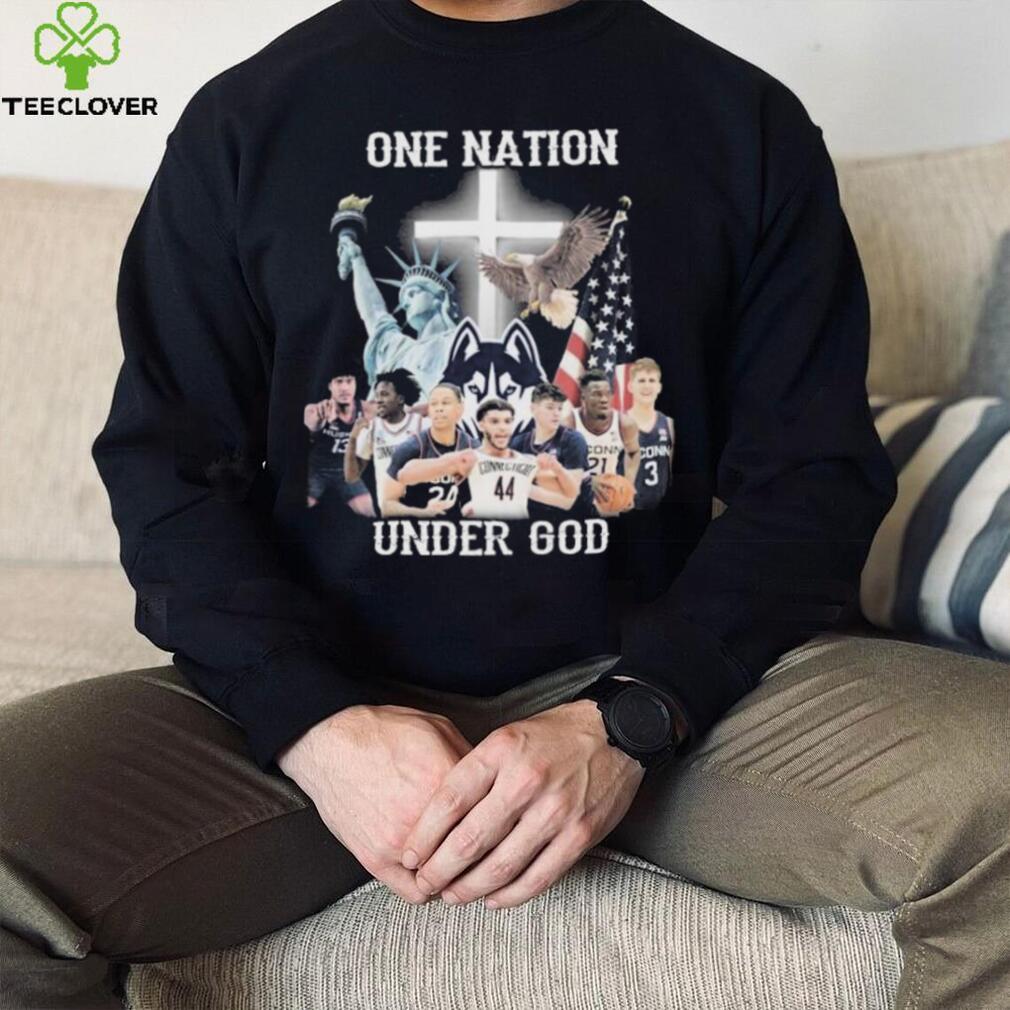 One Nation Under God Teams Uconn Shirt One Nation Under God Teams Uconn Shirt