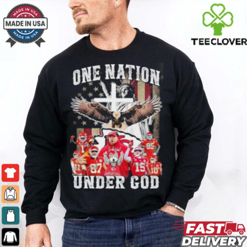 One Nation Under Kansas City Chiefs 2024 Signatures Hoodie 2D T Shirt