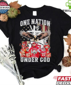 One Nation Under Kansas City Chiefs 2024 Signatures Hoodie 2D T Shirt