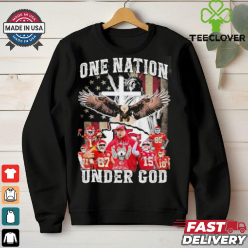 One Nation Under Kansas City Chiefs 2024 Signatures Hoodie 2D T Shirt