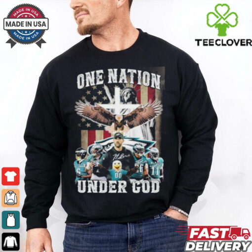 One Nation Under Philadelphia Eagles 2024 Signatures Shirt