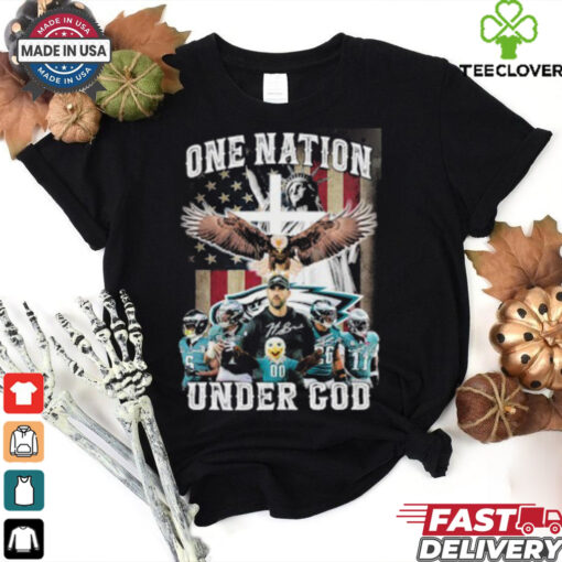 One Nation Under Philadelphia Eagles 2024 Signatures Shirt