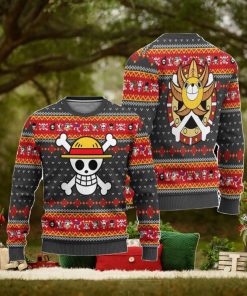 One Piece Anime Ugly Christmas Sweater, Symbol Xmas Gift, Custom Ugly Christmas Sweater