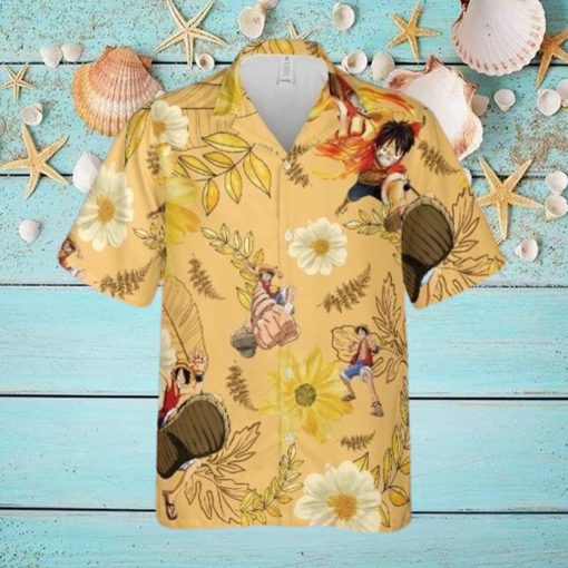 One Piece Joy Boy Luffy Anime Manga Hawaiian Shirt