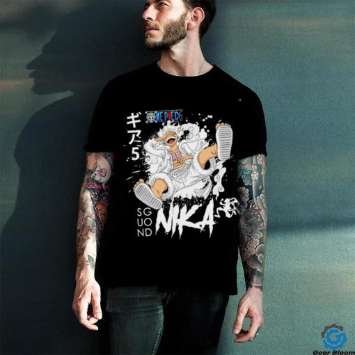 One Piece Monkey D. Luffy Sun God Nika Gear 5 character shirt
