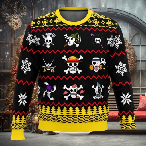 One Piece One Piece Flags 3D Ugly Christmas Sweater Unisex Christmas Sweater For Men And Women