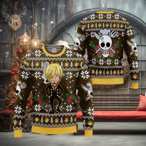 One Piece Sanji Ugly Christmas Sweater Xmas Gift