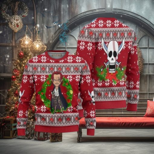 One Piece Shanks Ugly Christmas Sweater 3D Gift For Big Fans