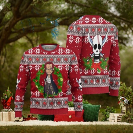 One Piece Shanks Ugly Christmas Sweater 3D Gift For Big Fans