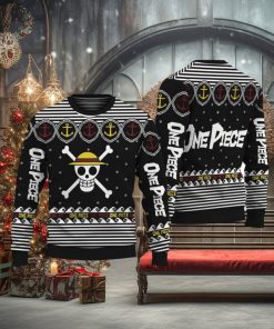 One Piece Straw Hat Pirate Crew Ugly Christmas Sweater Unisex Sweater