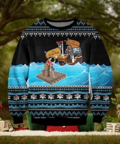 One Piece X Pirates Of Caribbean Ugly Christmas Sweater, Ugly Sweater Apparel