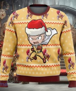 One Punch Chibi Saitama Ugly Christmas Sweater