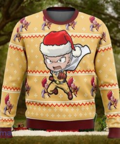 One Punch Chibi Saitama Ugly Christmas Sweater