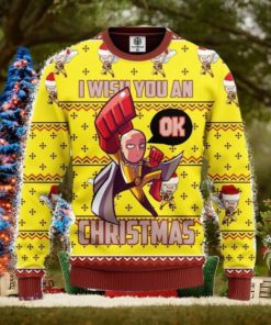 One Punch Man 3D Ugly Christmas Sweater 3D Gift For Men And Women