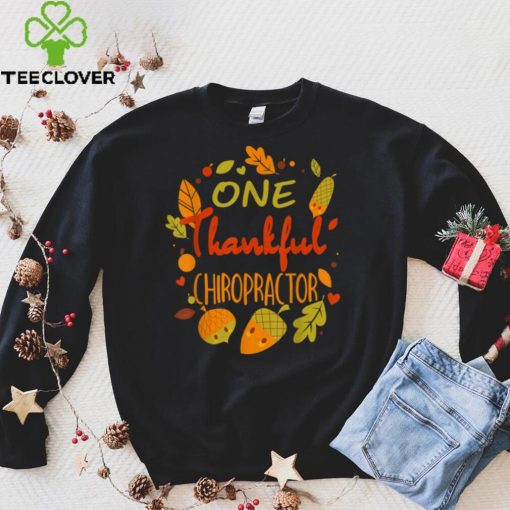One Thankful Chiropractor Family Thanksgiving matching 2021 T Shirt