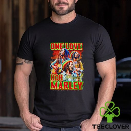 One love Bob Marley signature shirt