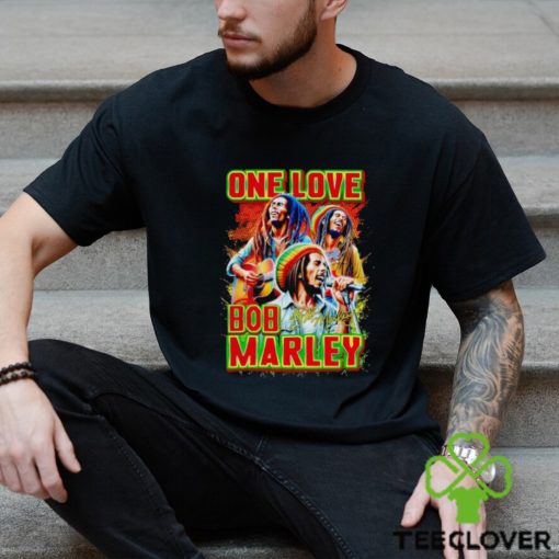 One love Bob Marley signature shirt