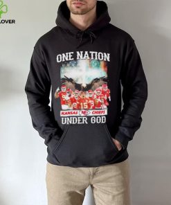 One nation Kansas city Chiefs under god America flag hoodie, sweater, longsleeve, shirt v-neck, t-shirt