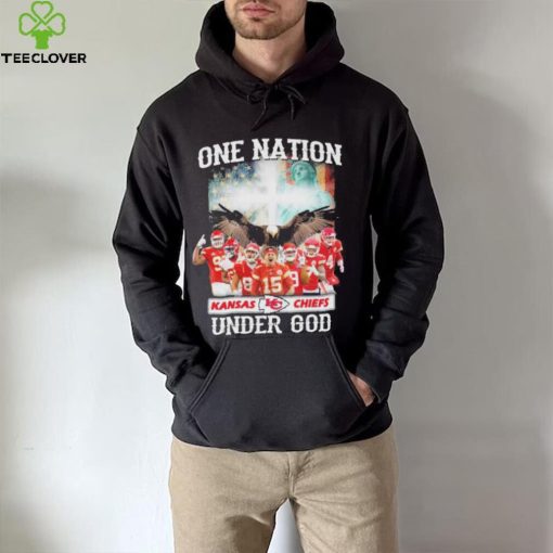 One nation Kansas city Chiefs under god America flag hoodie, sweater, longsleeve, shirt v-neck, t-shirt